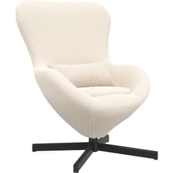 Vidaxl - Fauteuil suspendu en tissu velouté crème