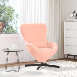 Fauteuil Œuf Rose 63 X 73 X 90 Cm Tissu Vidaxl