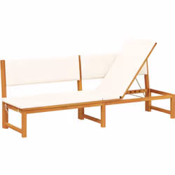 Découvre la chaise longue adjustable vidaXL, faite pour être à l'aise pendant les journées ensoleillées. Avec son cadre en bo ...