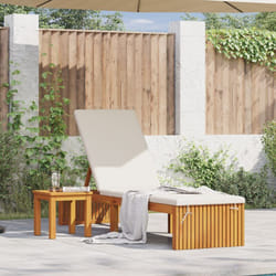 Vidaxl - Chaise longue 200x55x30 cm en bois d'acacia massif