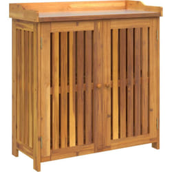 Armoire de jardin Marron 78 x 36.5 x 78cm Bois d'acacia massif Vidaxl