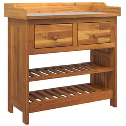 Armoire de jardin avec tiroir Marron 78 x 36.5 x 78cm Vidaxl
