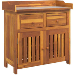 Armoire de jardin avec tiroir Marron 78 x 36.5 x 78cm Vidaxl