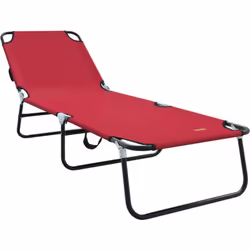 Cette chaise longue pliante est juste géniale pour les moments de détente, parfaite pour chiller sur ton balcon ou dans le ja ...