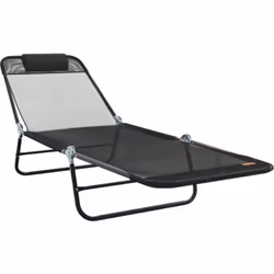 Cette chaise longue pliante est un must pour ceux qui veulent se relaxer à l'extérieur. Avec son style moderne, elle se marie ...