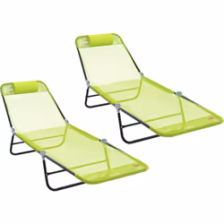 La chaise longue pliante vidaXL est indispensable pour profiter de l'extérieur, avec un look frais qui met en valeur l'espace ...