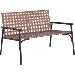 Vidaxl - Banc de jardin Noir 113x79x75 cm en poly rattan