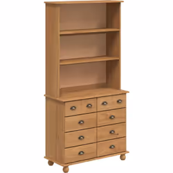 Voici le hutch vidaXL 'ASKIM', une pièce super pour tous tes besoins de rangement dans la salle à manger ou la cuisine. La be ...