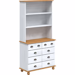 Ce buffet style apothicaire est une pièce accueillante offrant des options de rangement polyvalentes pour votre salle à mange ...