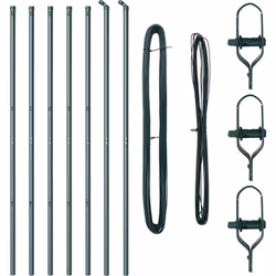 Cet ensemble de poteaux de clôture vidaXL est un must pour les espaces extérieurs, conçu pour offrir un soutien solide pour l ...