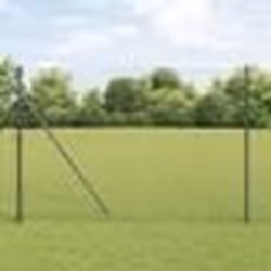 vidaXL Ensemble de poteaux de clôture 7 pcs Gris Ø32mm 210 cm Métal