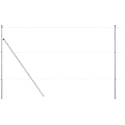 Poteaux de clôture 13 pcs Ø32 mm 200 cm en acier galvanisé vidaXL