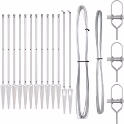 Ce set de poteaux de clôture vidaXL est indispensable pour créer des clôtures solides et fiables en extérieur. Avec un look i ...
