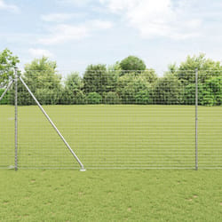 Vidaxl - poteaux de clôture avec pointe 7 pcs Ø32 mm 170 cm en acier galvanisé