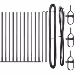Ce poteau de clôture cylindrique pour l'extérieur est parfait pour délimiter des espaces ou juste pour son look. Son design m ...