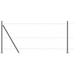 Vidaxl - Ensemble de pieux de clôture 13 pcs Gris Ø32mm 160 cm Béton