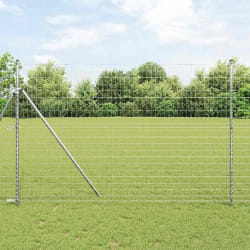 vidaXL Clôture Euro Argent 1.5 x 10 m
