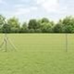 vidaXL Clôture en acier galvanisé 0.6x25 m