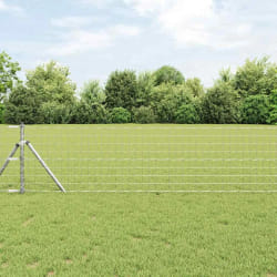 vidaXL Clôture euro 0,8x25 m en acier galvanisé
