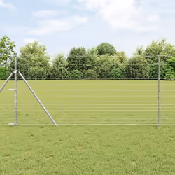 vidaXL Clôture de champ 1.2x10 m en acier galvanisé
