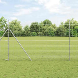vidaXL Clôture de champ 1.6x25 m en acier galvanisé