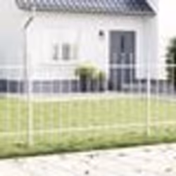 vidaXL Clôture de jardin avec des pointes en métal 1,7x1 m Acier