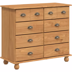 Cette commode mixe un design tendance avec un rangement pratique, c'est un vrai essentiel pour toutes les chambres. Fait en b ...