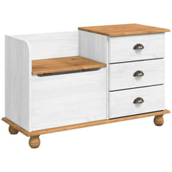 Vidaxl - Banc de rangement pour l'entrée Blanc 100 x 39 x 62 cm
