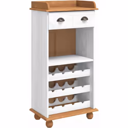 Ce cabinet à vin en bois de pin massif est un super mélange de praticité et de style classique, parfait pour toute maison. Il ...
