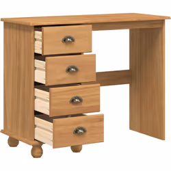 Ce bureau d'écriture allie style classique et praticité, parfait pour les bureaux à domicile et les espaces d'étude. En bois  ...