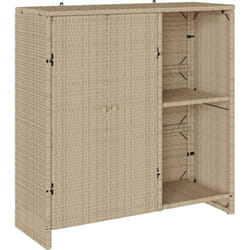 Vidaxl - Cabinet de rangement Beige 100x36x102 cm Rattan