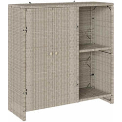 Armoire de rangement Gris clair 100 x 36 x 102 cm Rotin Vidaxl