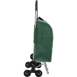 Vidaxl - Chariot de Courses avec Roue Escalier Vert 38 l