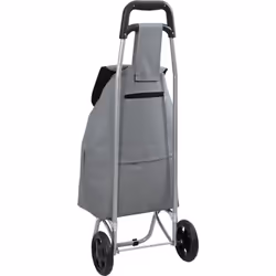Ce chariot de shopping gris compact est ton allié idéal pour transporter facilement tes courses et essentiels. Son design mod ...