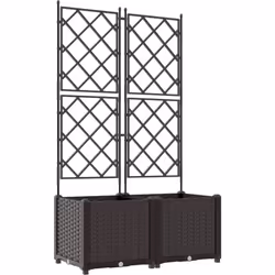 Cette jardinière avec treillis est un superbe ajout pour les fans de jardinage, que ce soit à l'extérieur ou à l'intérieur. F ...