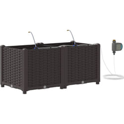 Vidaxl - Jardinières de jardin 1 pc Marron 80 x 40 x 37.5 cm Plastique