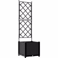 Cette jardinière avec treillis est un super ajout pour tous les passionnés de jardinage intérieur ou extérieur. Faite de maté ...
