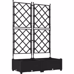 Cette jardinière noire avec treillis est parfaite pour les fans de jardinage, que ce soit à l'intérieur ou à l'extérieur. Fab ...