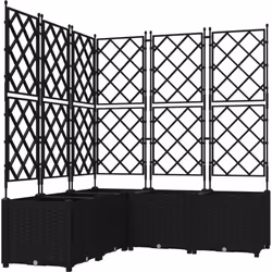 Cette jardinière avec treillis est un super ajout pour les fans de jardinage, que ce soit à l'extérieur ou à l'intérieur. Fai ...