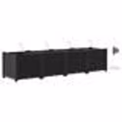 vidaXL Jardinières de jardin 1 pc Noir 160 x 40 x 37.5 cm Plastique