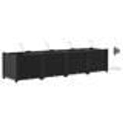 vidaXL Jardinières de jardin 1 pc Noir 160 x 40 x 37.5 cm Plastique