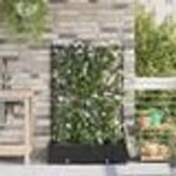 vidaXL Jardinières de jardin 1 pc Noir 80 x 40 x 126 cm Plastique