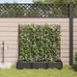 vidaXL Jardinières de jardin 1 pc Noir 120 x 40 x 126 cm Plastique