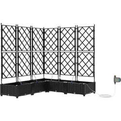 Vidaxl - Jardinières de jardin 1 pc Noir 120 x 120 x 126 cm Plastique