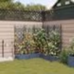 vidaXL Jardinières de jardin 1 pc Gris 120 x 120 x 126 cm Plastique
