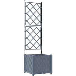 Vidaxl - Jardinière avec Treillis Gris clair 40x40x143 cm