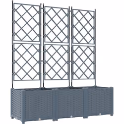 Améliorez votre jardinage avec la Jardinière de Jardin vidaXL avec Treillis. Parfaite pour l'intérieur et l'extérieur; cette  ...