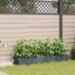 vidaXL Jardinières de jardin 1 pc Gris clair 160 x 40 x 22 cm