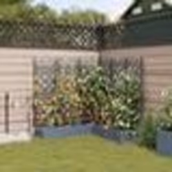 vidaXL Jardinières de jardin 1 pc Gris clair 120 x 120 x 126 cm