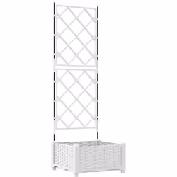 Cette jardinière avec treillis est un accessoire stylé pour les fans de jardinage, que ce soit dehors ou dedans. Fabriquée av ...